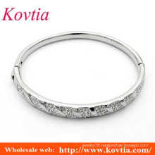 yiwu fashion silver bangle bracelet for women